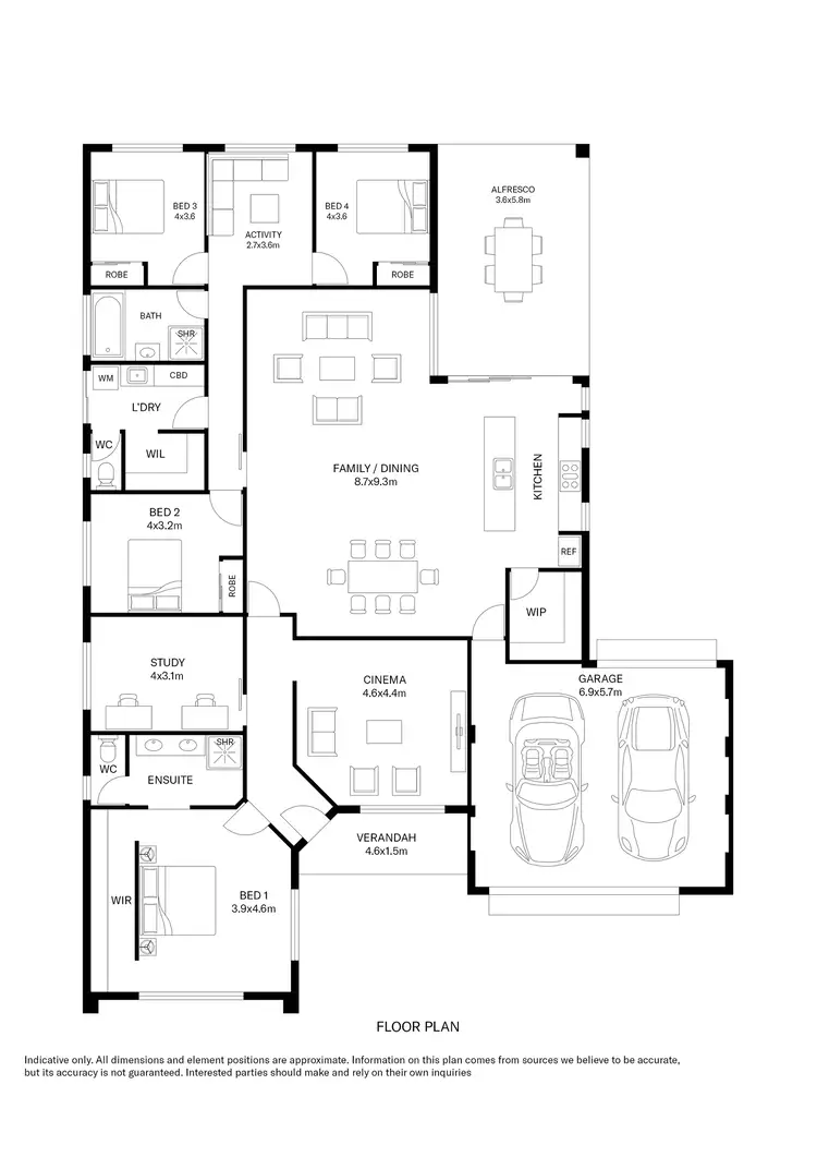 Floorplan of Homely house listing, 3 Pagnell Way, Swan View WA 6056