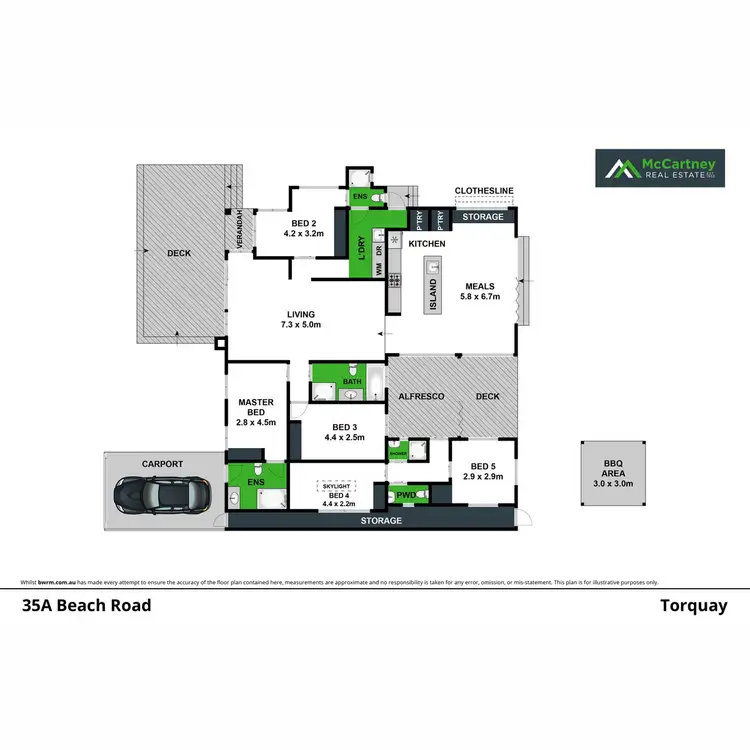 Floorplan of Homely house listing, 35A Beach Road, Torquay VIC 3228
