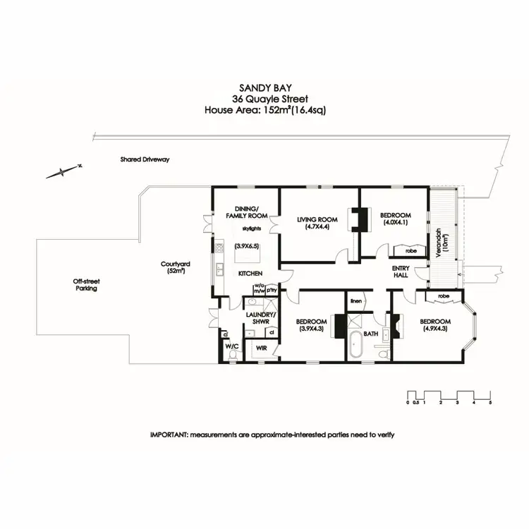 Floorplan of Homely house listing, 36 Quayle Street, Sandy Bay TAS 7005