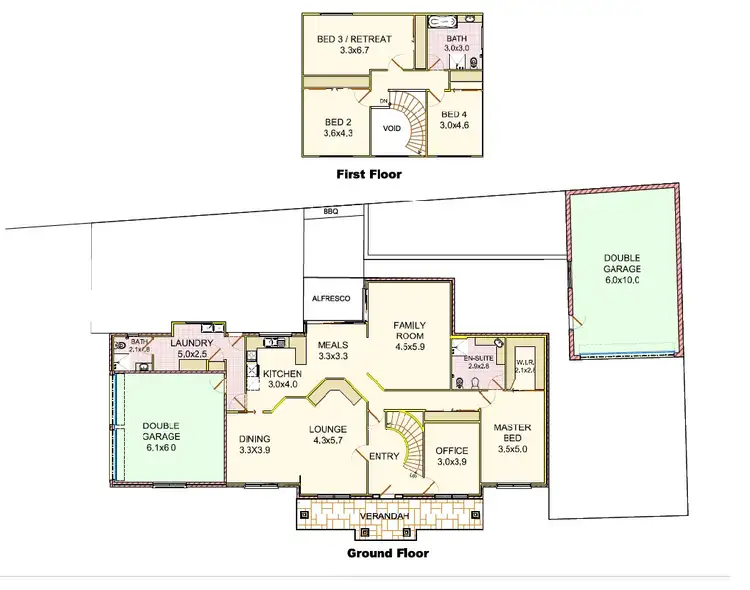 Floorplan of Homely house listing, 7 Golflinks Avenue, West Wodonga VIC 3690