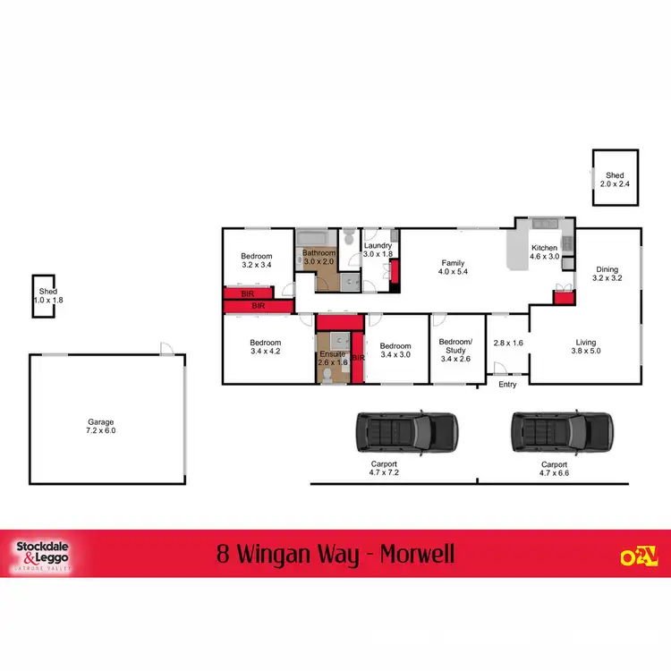 Floorplan of Homely house listing, 8 Wingan Way, Morwell VIC 3840