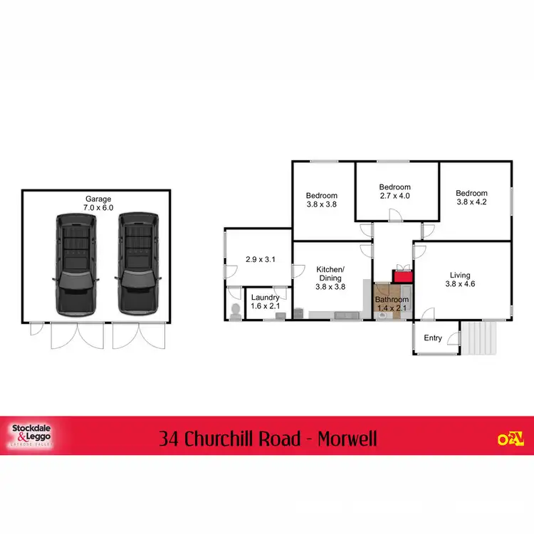Floorplan of Homely house listing, 34 Churchill Road, Morwell VIC 3840