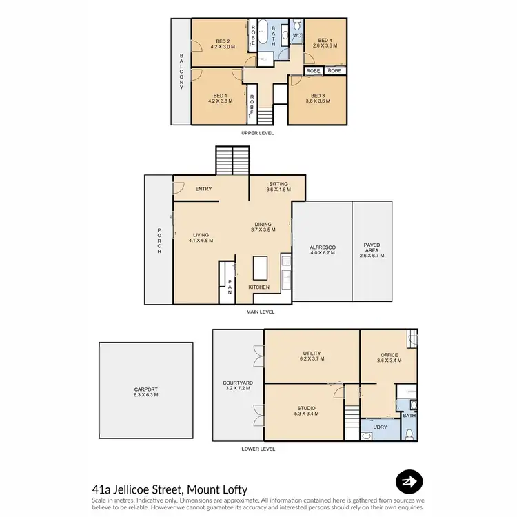 Floorplan of Homely house listing, 41A Jellicoe Street, Mount Lofty QLD 4350