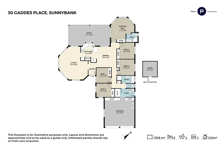 Floorplan of Homely house listing, 30 Gaddes Place, Sunnybank QLD 4109