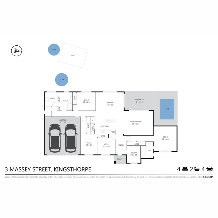 Floorplan of Homely house listing, 3 Massey Street, Kingsthorpe QLD 4400
