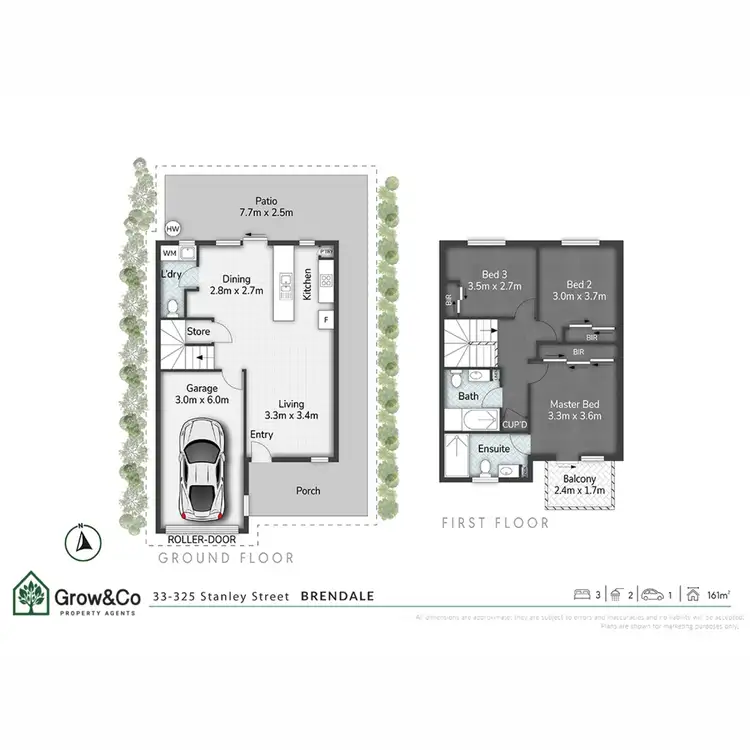 Floorplan of Homely townhouse listing, 33/325 Stanley Street, Brendale QLD 4500