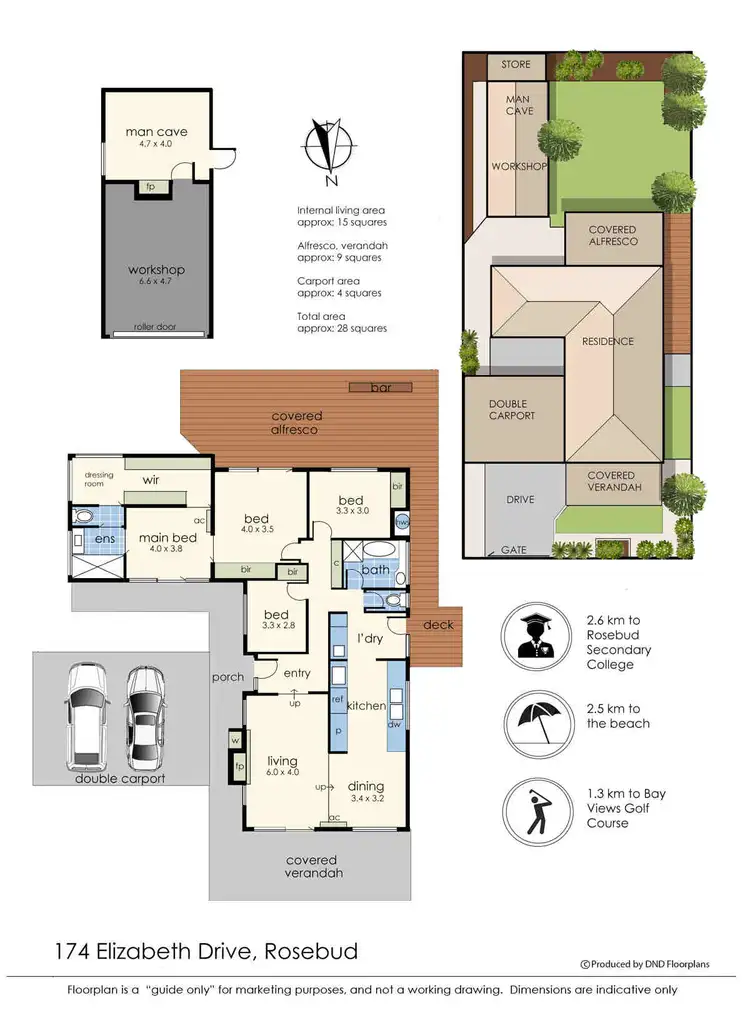 Floorplan of Homely house listing, 174 Elizabeth Drive, Rosebud VIC 3939