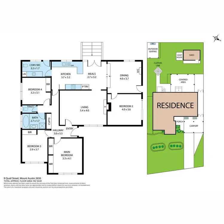 Floorplan of Homely house listing, 8 Quail Street, Mount Austin NSW 2650
