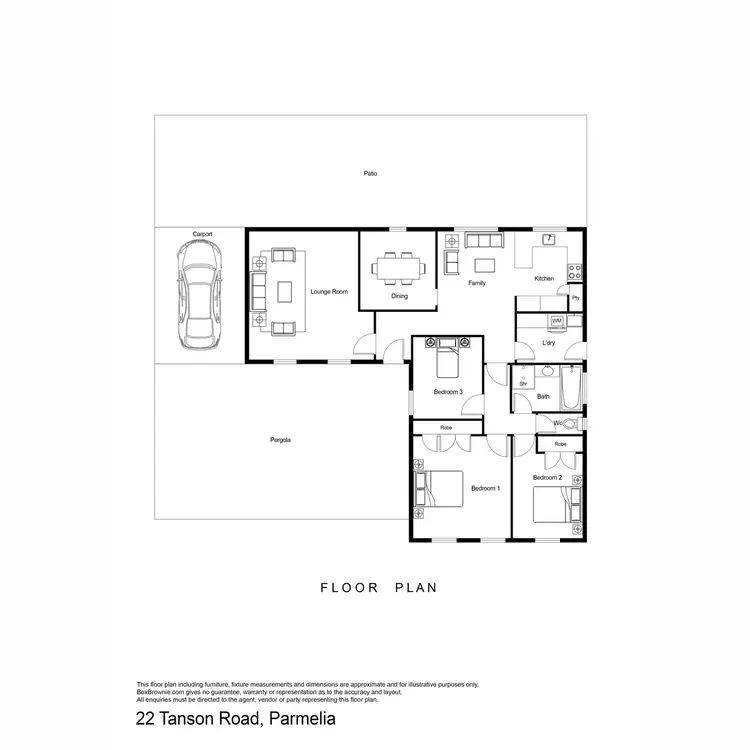 Floorplan of Homely house listing, 22 Tanson Road, Parmelia WA 6167