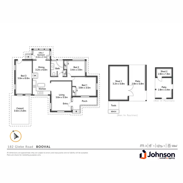 Floorplan of Homely house listing, 182 Glebe Road, Booval QLD 4304