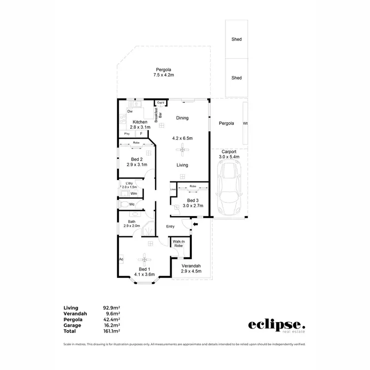 Floorplan of Homely house listing, 11 Panama Grove, Greenwith SA 5125