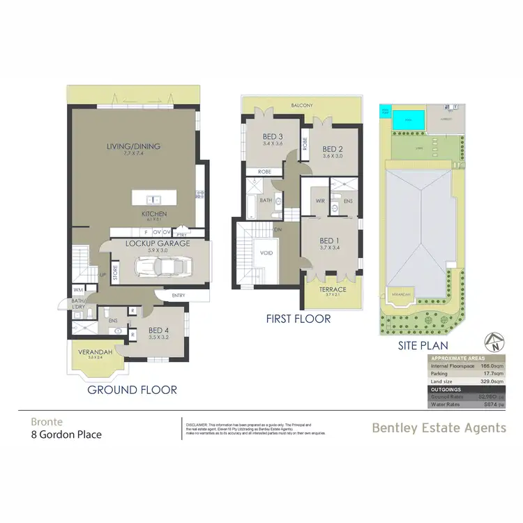 Floorplan of Homely house listing, 8 Gordon Place, Bronte NSW 2024