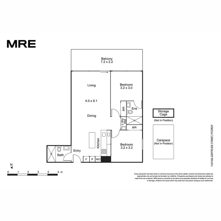 Floorplan of Homely apartment listing, 110/166 Gertrude Street, Fitzroy VIC 3065