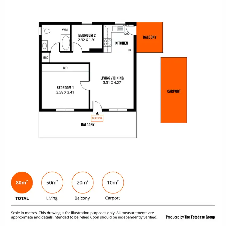 Floorplan of Homely unit listing, 11/463A Portrush Road, Glenside SA 5065