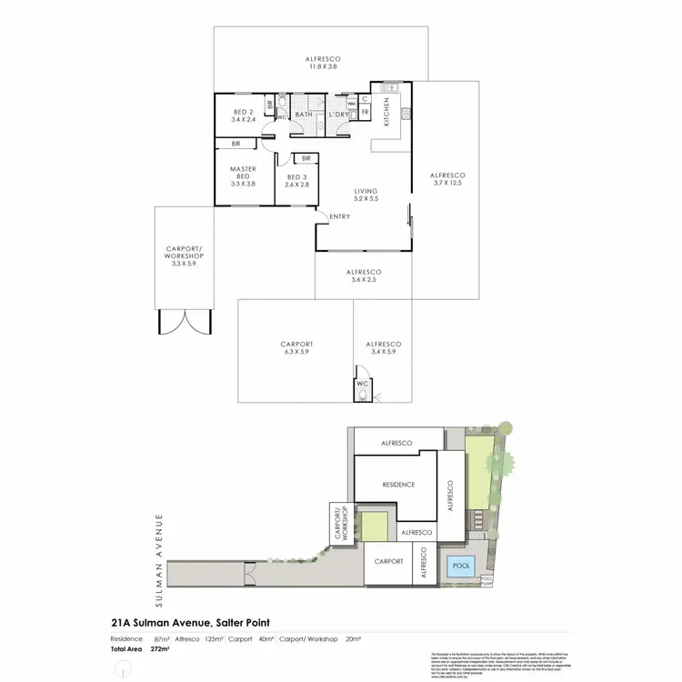 Floorplan of Homely house listing, 21A Sulman Avenue, Salter Point WA 6152