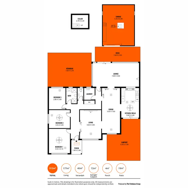 Floorplan of Homely house listing, 44 Loader Street, Glynde SA 5070