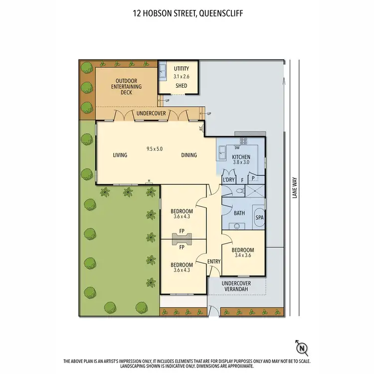 Floorplan of Homely house listing, 12 Hobson Street, Queenscliff VIC 3225