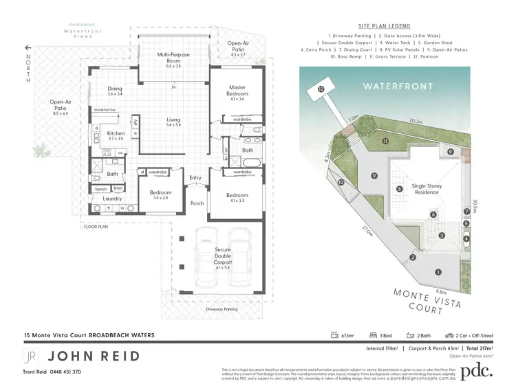 Floorplan of Homely house listing, 15 Monte Vista Court, Broadbeach Waters QLD 4218