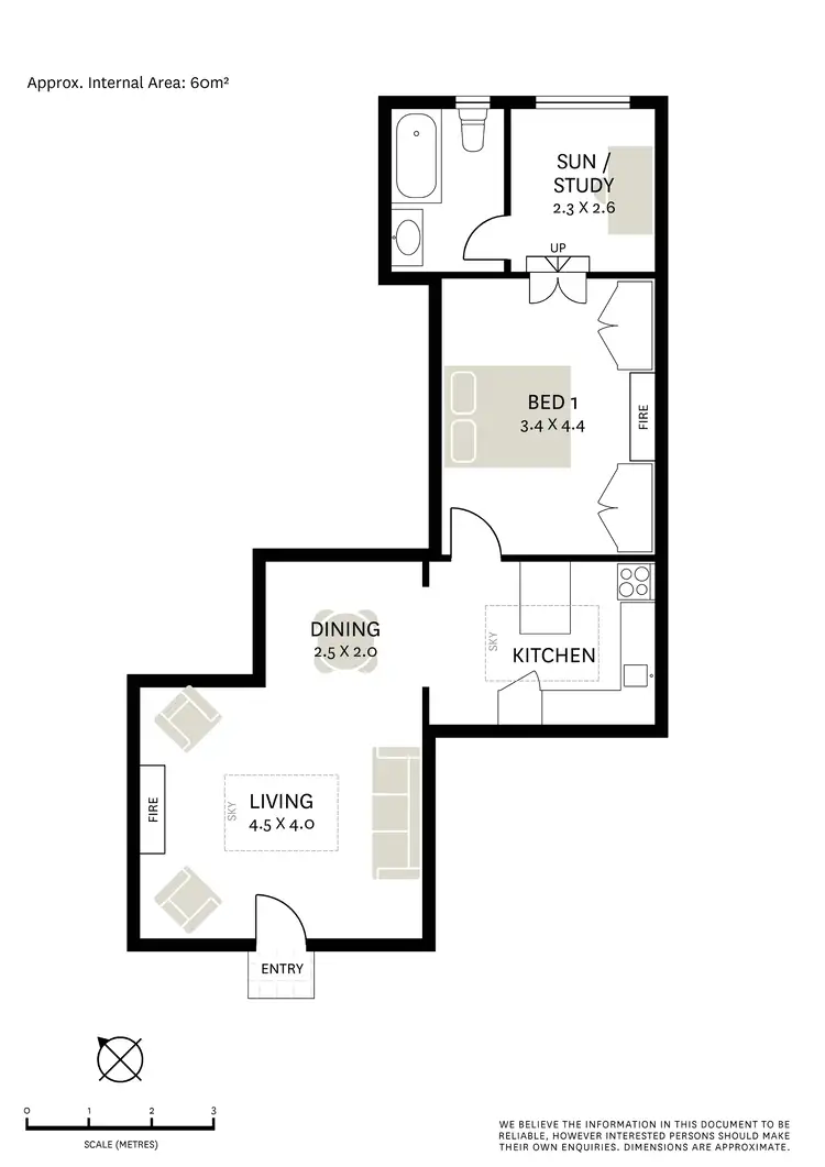 Floorplan of Homely apartment listing, 4/10A Clapton Place, Darlinghurst NSW 2010