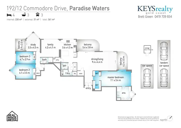 Floorplan of Homely apartment listing, 192/12 Commodore Drive, Paradise Waters QLD 4217