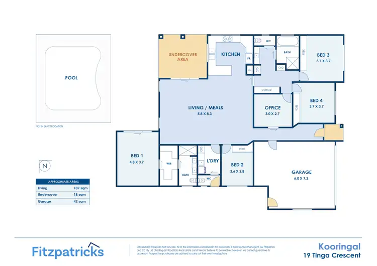 Floorplan of Homely house listing, 19 Tinga Crescent, Kooringal NSW 2650