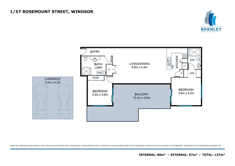 Floorplan of Homely apartment listing, 1/57 Rosemount Street, Windsor QLD 4030
