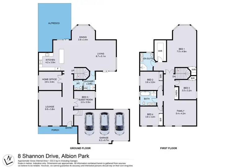 Floorplan of Homely house listing, 8 Shannon Drive, Albion Park NSW 2527