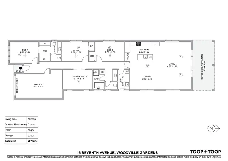 Floorplan of Homely house listing, 16 Seventh Avenue, Woodville Gardens SA 5012