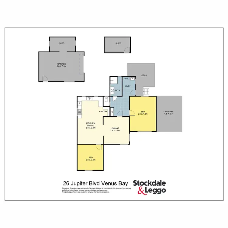 Floorplan of Homely house listing, 26 Jupiter Boulevard, Venus Bay VIC 3956