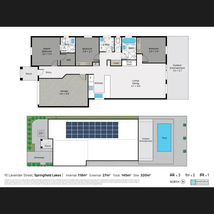 Floorplan of Homely house listing, 10 Lavender Street, Springfield Lakes QLD 4300