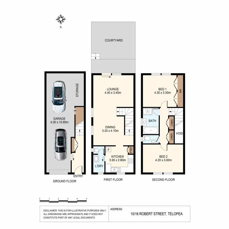 Floorplan of Homely townhouse listing, 10/16 Robert Street, Telopea NSW 2117