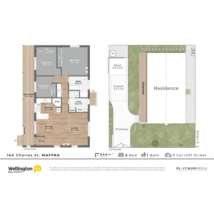 Floorplan of Homely house listing, 16A Charles Street, Maffra VIC 3860