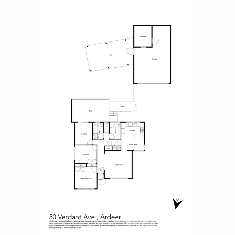 Floorplan of Homely house listing, 50 Verdant Avenue, Ardeer VIC 3022