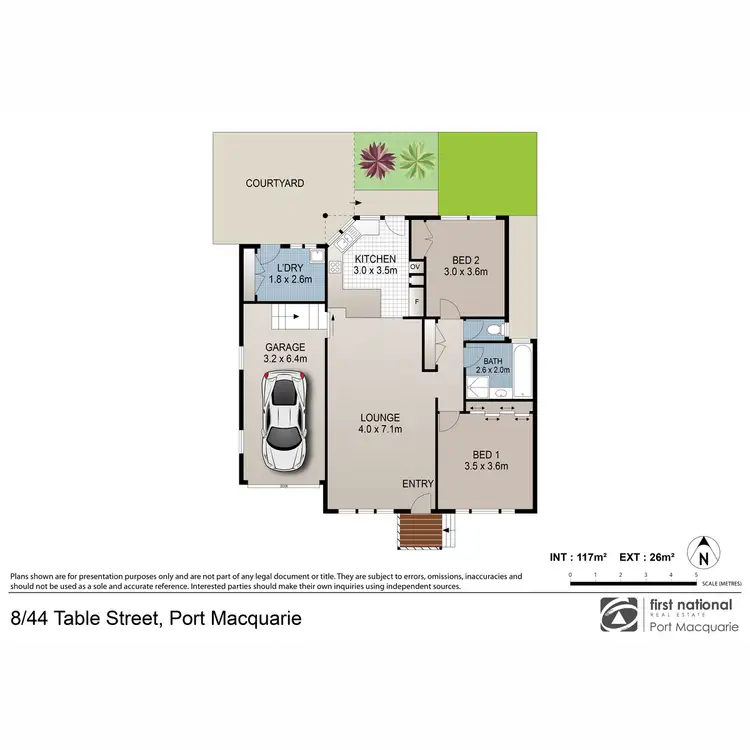 Floorplan of Homely villa listing, 8/44 Table Street, Port Macquarie NSW 2444