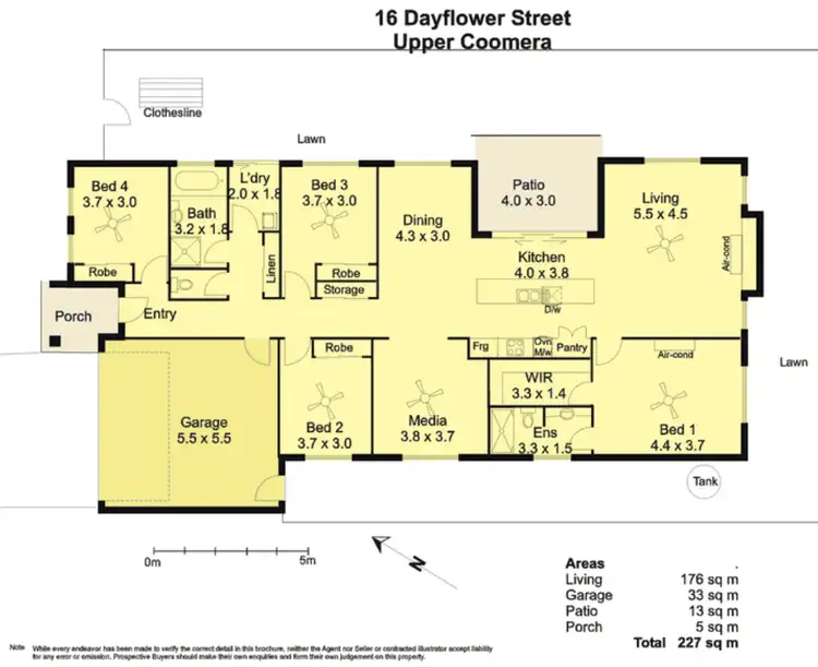 Floorplan of Homely house listing, 16 Dayflower Street, Upper Coomera QLD 4209