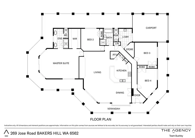 Floorplan of Homely rural property listing, 269 Jose Road, Bakers Hill WA 6562