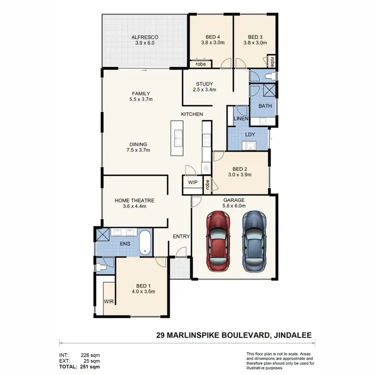 Floorplan of Homely house listing, 29 Marlinspike Boulevard, Jindalee WA 6036