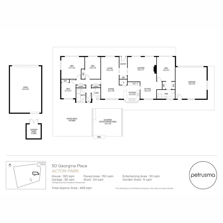 Floorplan of Homely house listing, 50 Georgina Place, Acton Park TAS 7170