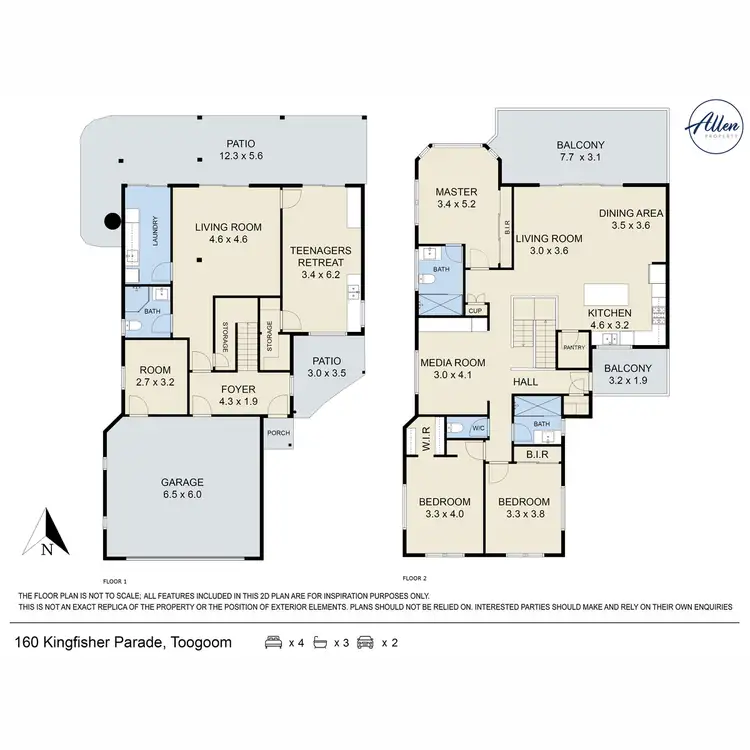 Floorplan of Homely house listing, 160 Kingfisher Parade, Toogoom QLD 4655