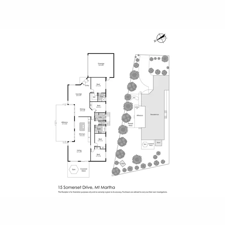 Floorplan of Homely house listing, 15 Somerset Drive, Mount Martha VIC 3934