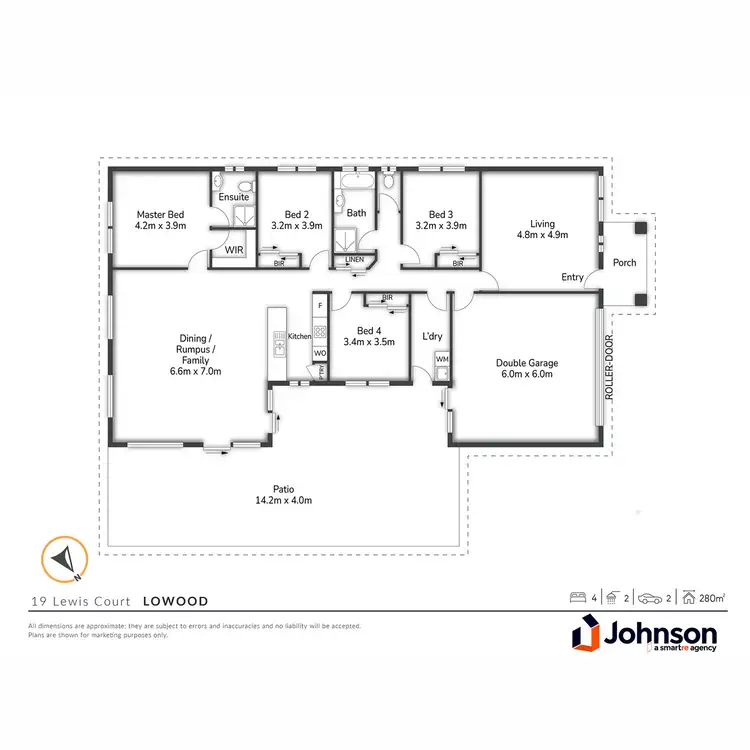 Floorplan of Homely house listing, 19 Lewis Court, Lowood QLD 4311