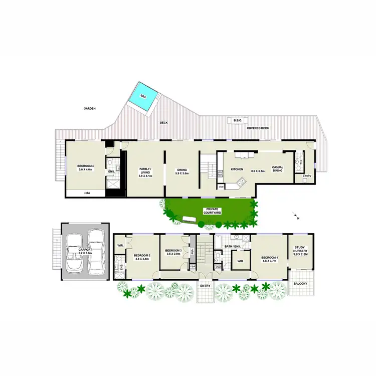 Floorplan of Homely house listing, 6 The Fairway, Chatswood NSW 2067