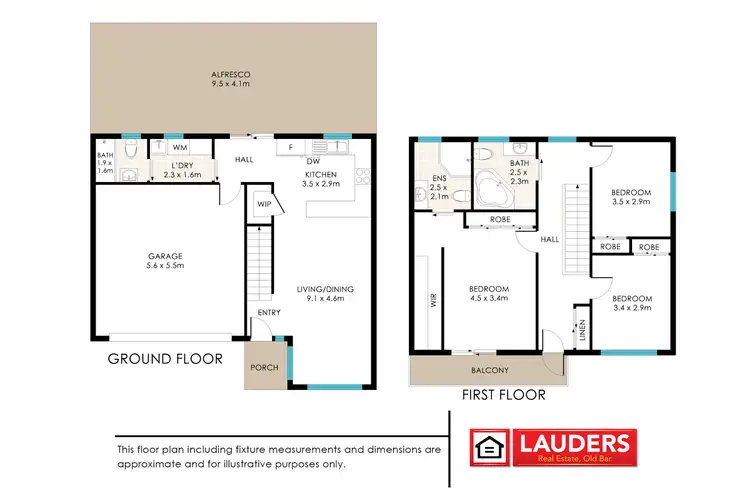 Floorplan of Homely townhouse listing, 2/1 Connell Street, Old Bar NSW 2430