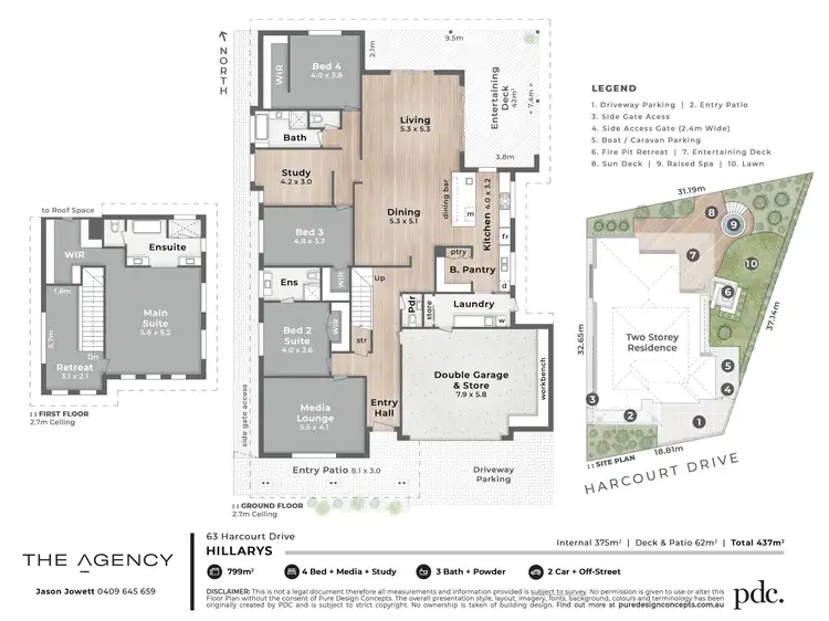 Floorplan of Homely house listing, 63 Harcourt Drive, Hillarys WA 6025