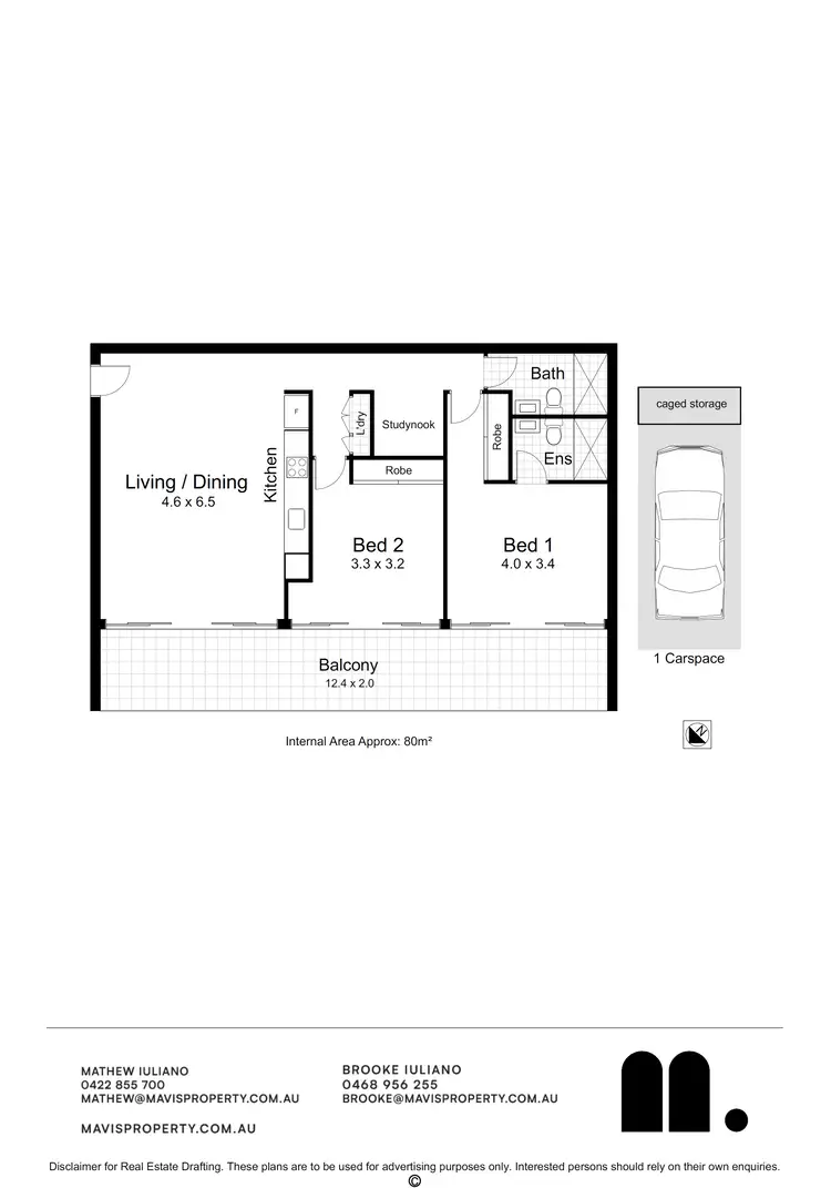 Floorplan of Homely apartment listing, 405/125 Union Street, Cooks Hill NSW 2300