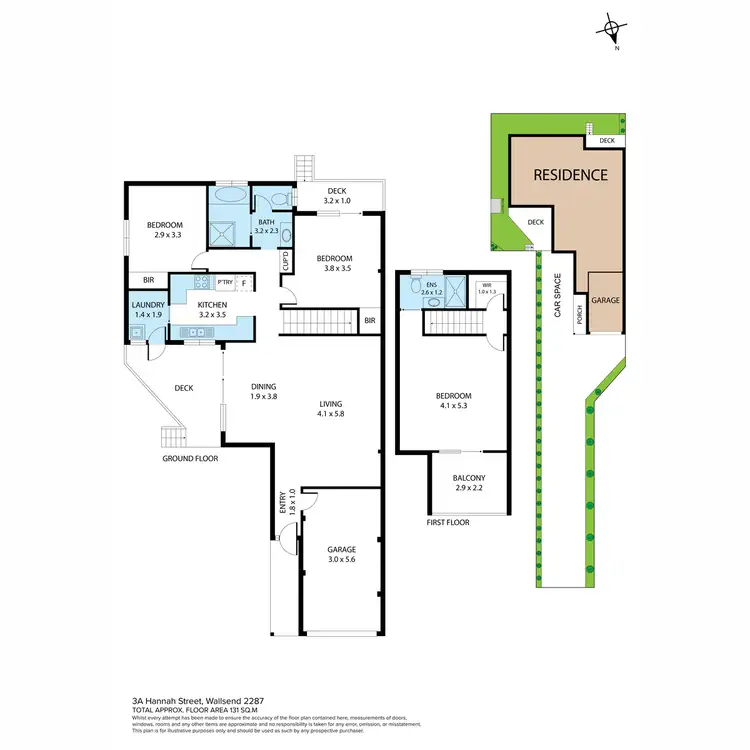 Floorplan of Homely house listing, 3A Hannah Street, Wallsend NSW 2287