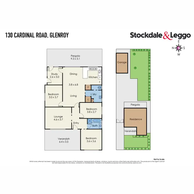 Floorplan of Homely house listing, 130 Cardinal Road, Glenroy VIC 3046