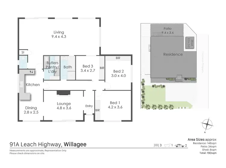 Floorplan of Homely house listing, 91A Leach Highway, Willagee WA 6156