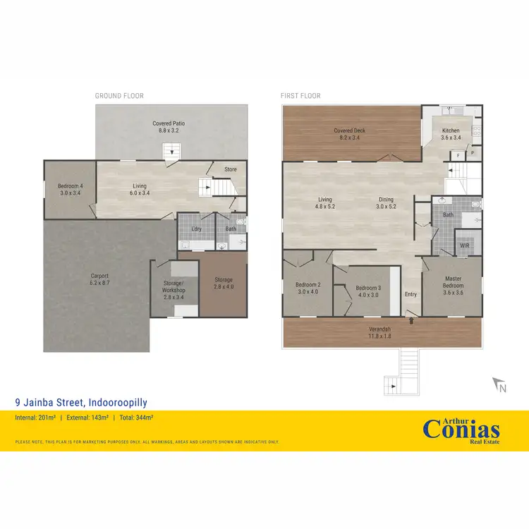 Floorplan of Homely house listing, 9 Jainba Street, Indooroopilly QLD 4068