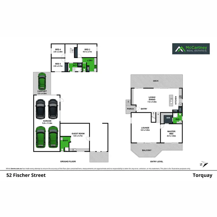 Floorplan of Homely house listing, 52 Fischer Street, Torquay VIC 3228